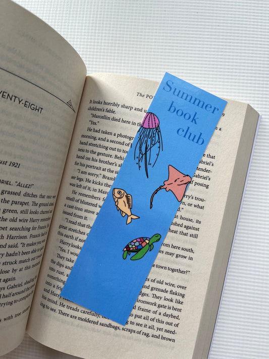Summer bookclub bookmark