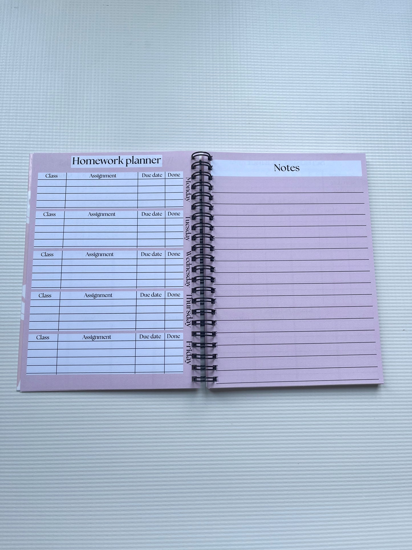 Smiley school planner