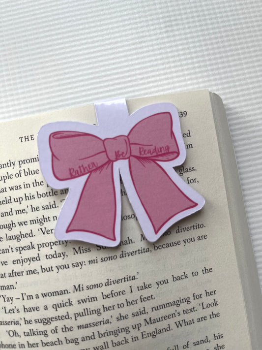 Rather be reading bow magnetic bookmark