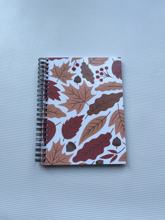 Fall leaf notebook