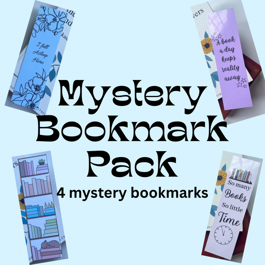 Mystery Bookmarks Pack of 4